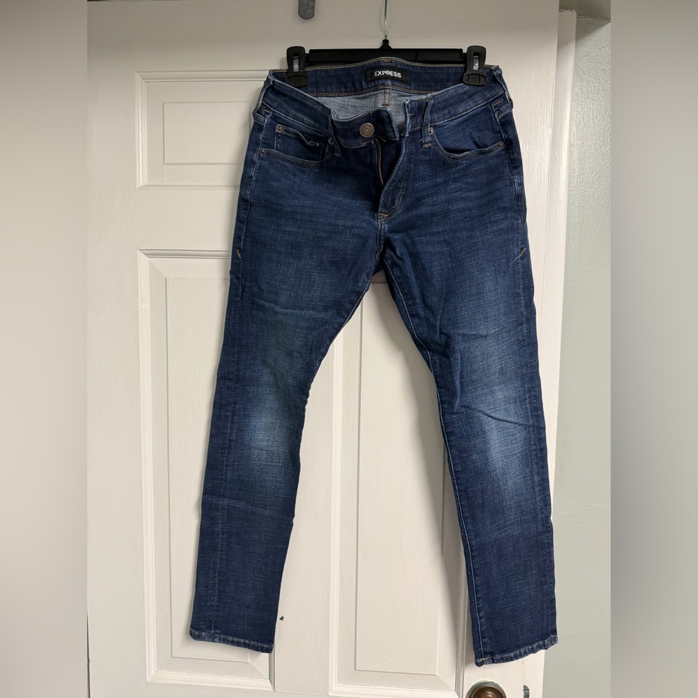 Men’s Express Dark Wash Skinny Jeans 29x30